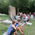 Výstup k partizánskym pomníkom 2015